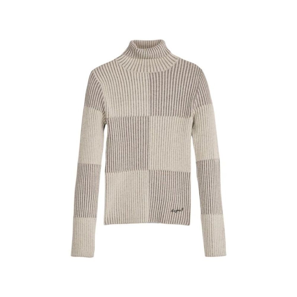 Desigual Beige Viscose Women's Turtleneck